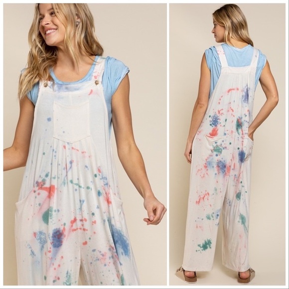 POL Paint the Town Dyed Overalls - Picture 13 of 14